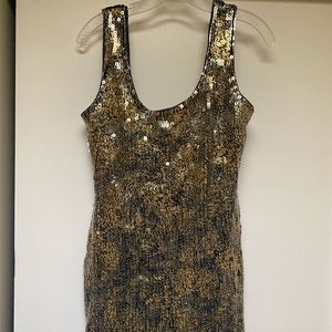 Gold Sequence Dress
